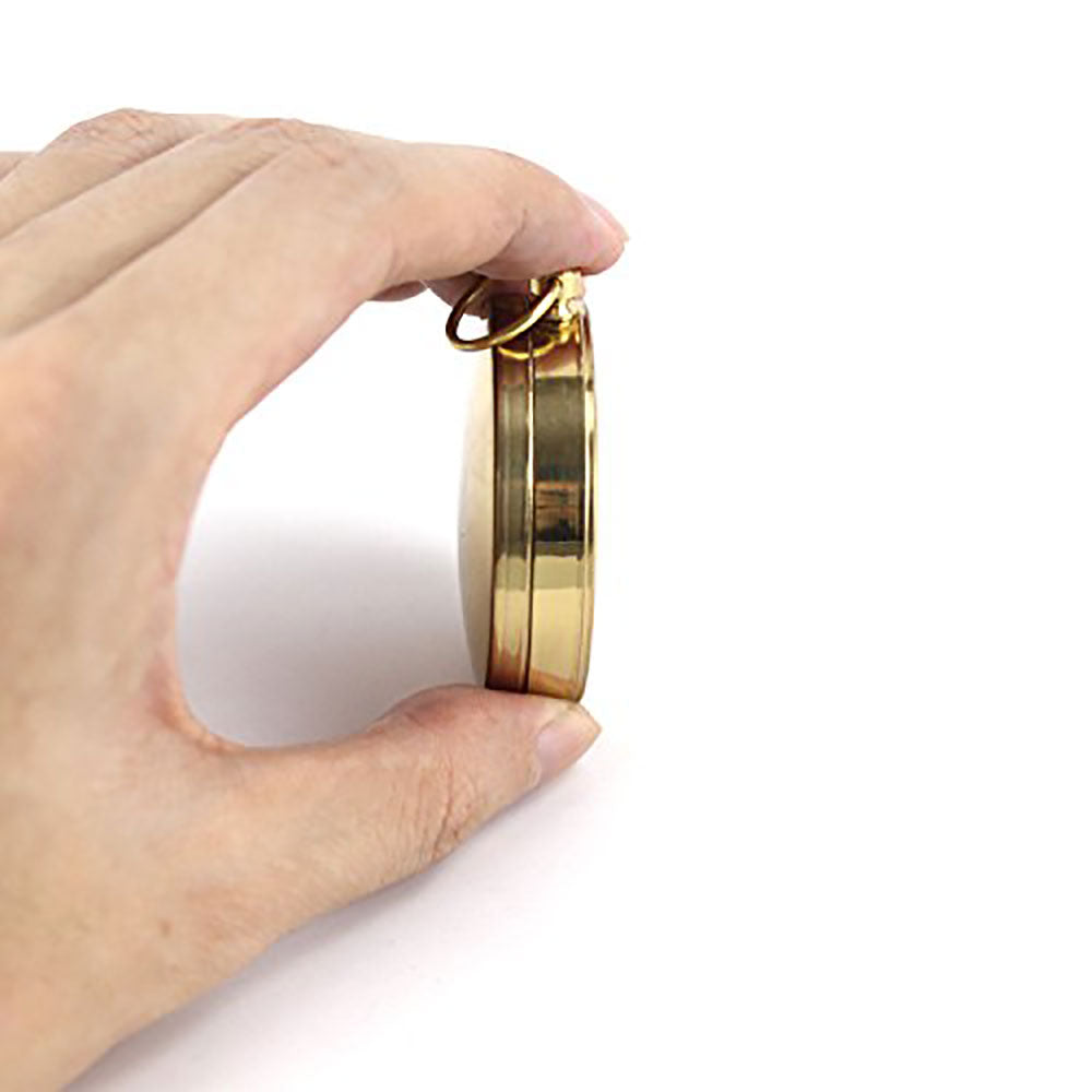 Acheter Mini boussole de Navigation portative en cuivre, boussole lumineuse  d'extérieur